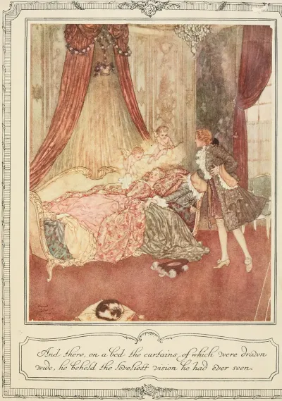 And There On A Bed The Curtains Of Which Were Drawn Wide He Beheld The Loveliest Vision He Had Ever Seen 2