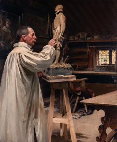 Anders Zorn In His Studio