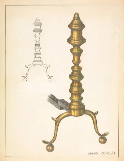 Andiron One Of Pair 10