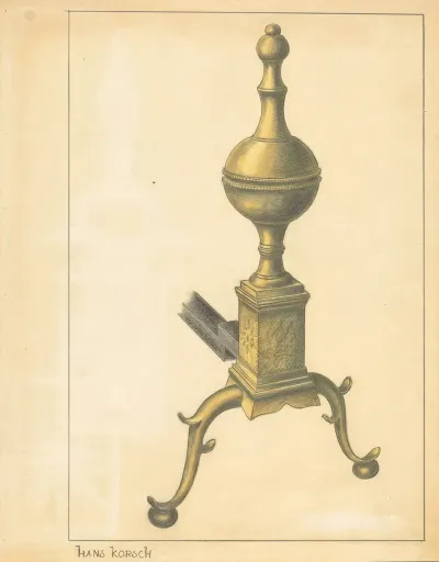 Andiron One Of Pair 11