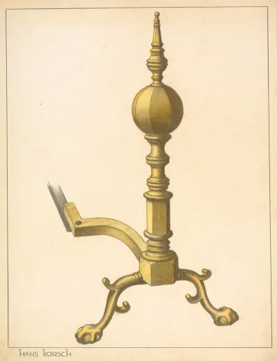Andiron One Of Pair 16