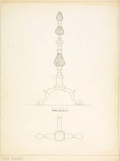 Andiron One Of Pair 17