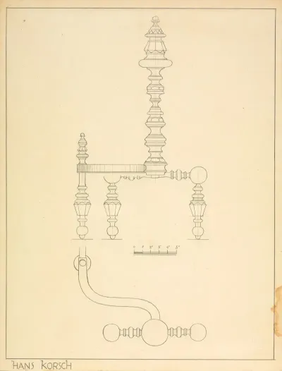 Andiron One Of Pair 18