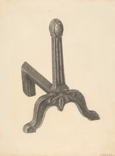 Andiron One Of Pair 22