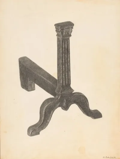 Andiron One Of Pair 23