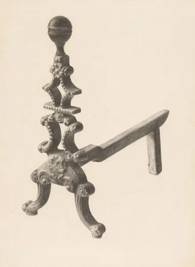 Andiron One Of Pair 24