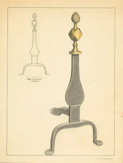 Andiron One Of Pair 29