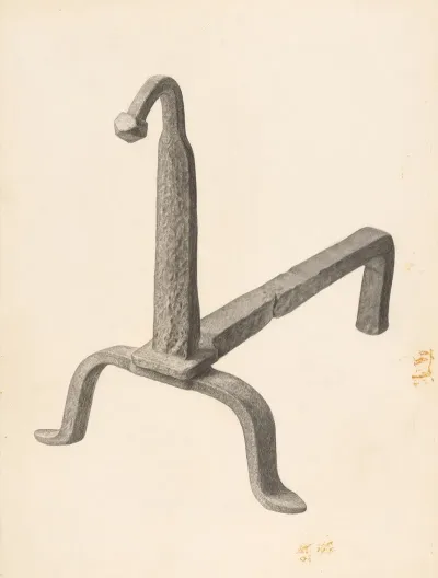 Andiron One Of Pair 33
