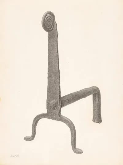 Andiron One Of Pair 37