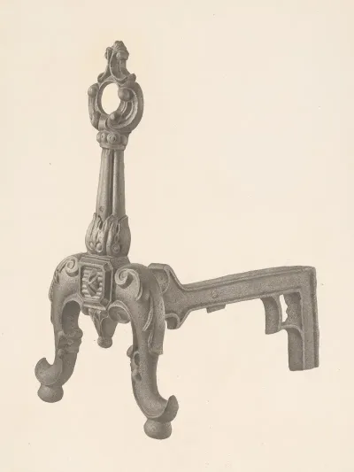 Andiron One Of Pair 49
