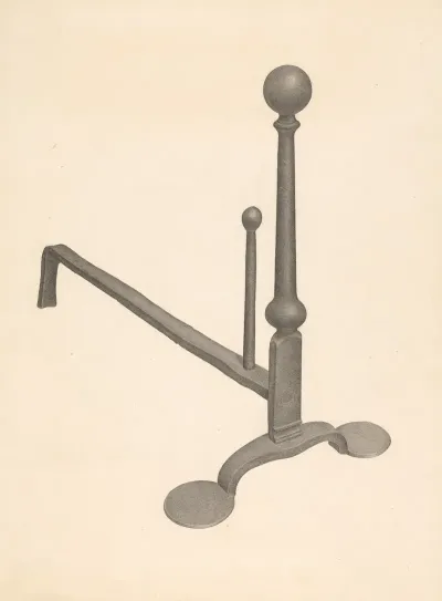 Andiron One Of Pair 4