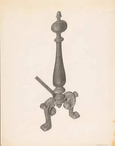 Andiron One Of Pair 50