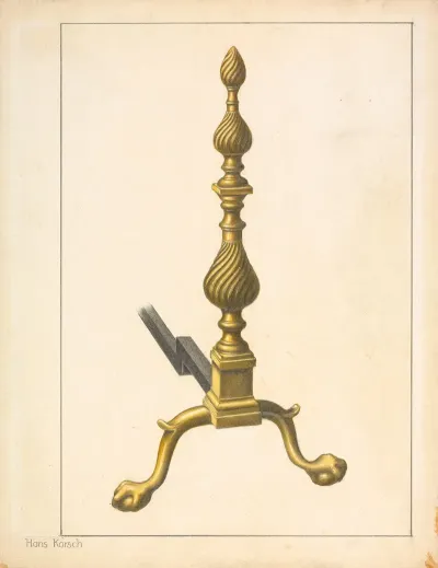 Andiron One Of Pair 5