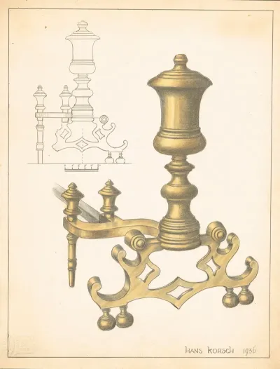 Andiron One Of Pair 7