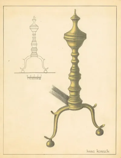 Andiron One Of Pair 9