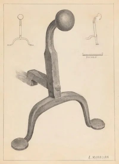 Andiron One Of Pair