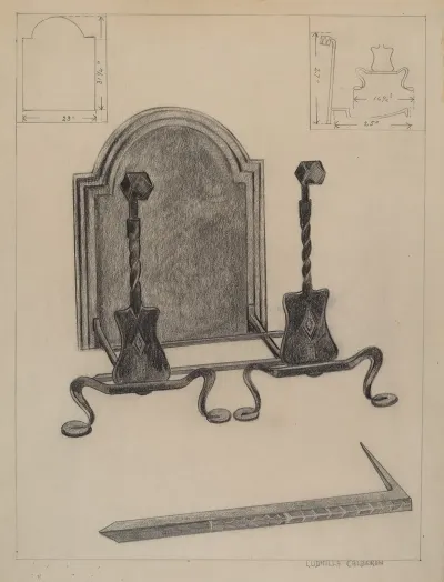 Andirons And Fireback