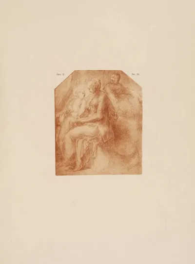 Andrea Schiavone Drawing Of Madonna And Child