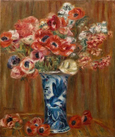 Anemones Au Vase De Delft