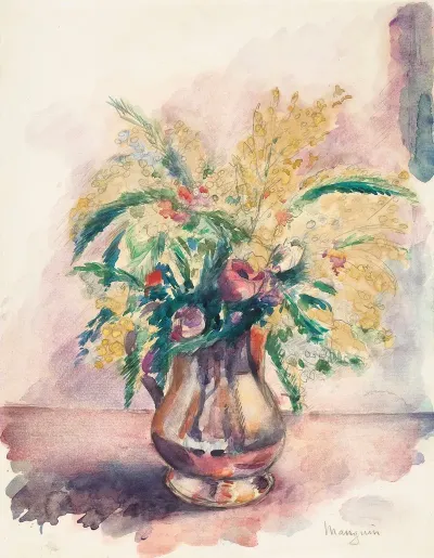 Anemones Et Mimosas