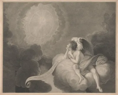 Angel Contemplating The Mystery Of The Cross