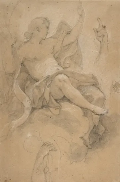 Angel Holding A Banderole 2