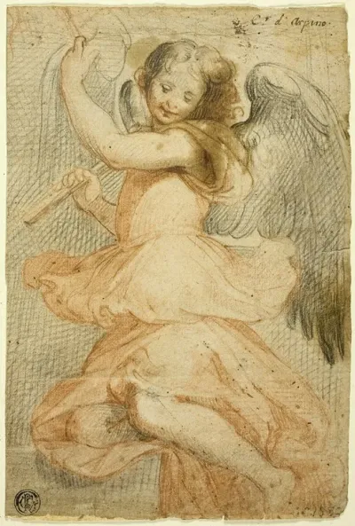 Angel Holding A Flute