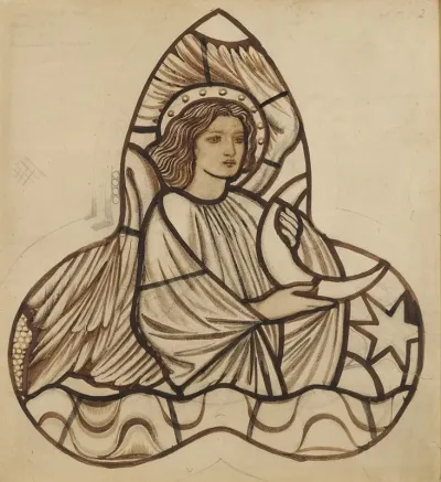 Angel Holding The Moon
