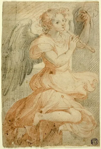 Angel Playing A Flute