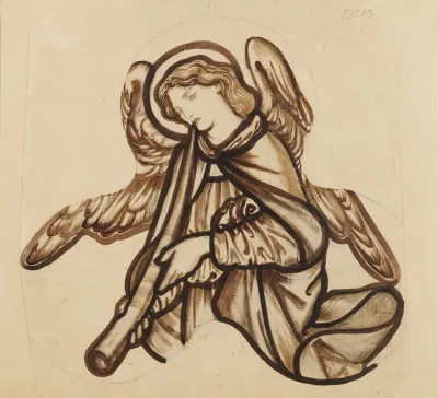 Angel Playing A Horn