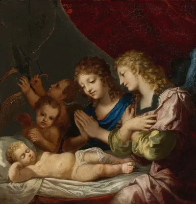 Angels Adoring The Sleeping Christ 2