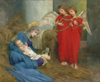 Angels Entertaining The Holy Child