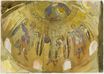 Angels Mosaic Palatine Chapel Palermo