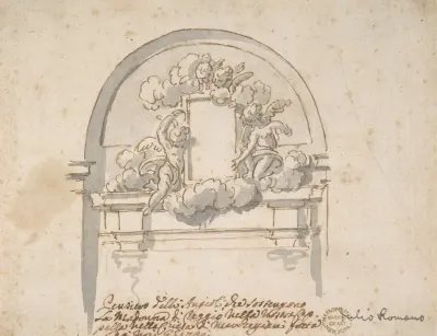 Angels Supporting A Frame