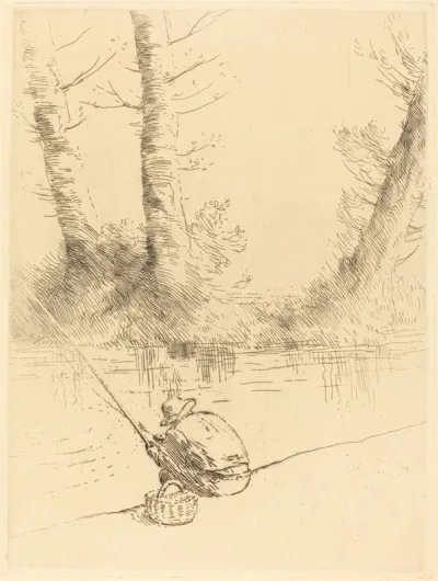 Angler Le Pecheur A La Ligne