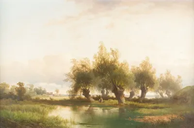 Angler Under Willows