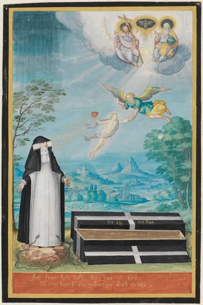 Anna Maria Grafin Von Solms Den Tod Ihres Gatten Betrauernd