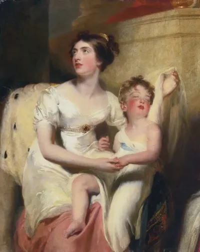 Anne Countess Of Charlemont And Her Son James