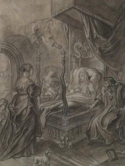 Anne Of Brittany Obtains From St Francis Of Paula In Heaven The Healing Of Her Daughter Claude