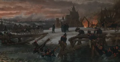 Anno 1812 Captain Benthien On The Beresina