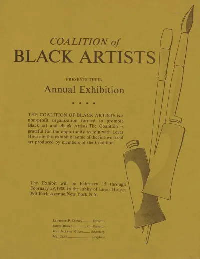 Annual Exhibition Of The Coalition Of Black Artists