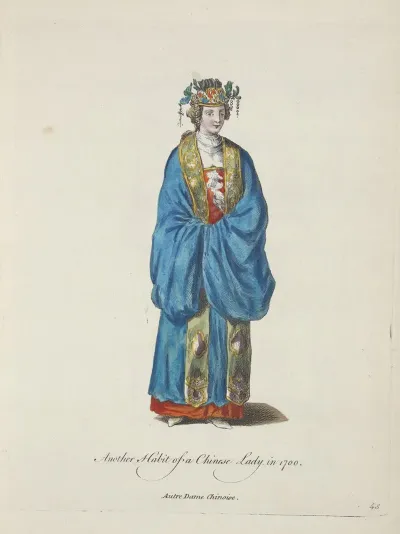 Another Habit Of A Chinese Lady In 1700 Autre Dame Chinoise