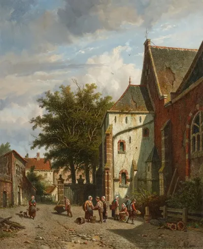 Ansicht Auf Die Die Westkerk In Enkhuizen