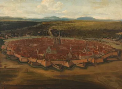 Ansicht Der Stadt Wien Von Der Josefstadt Aus