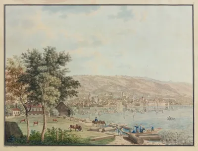 Ansicht Der Stadt Zug Und Des Zugersees
