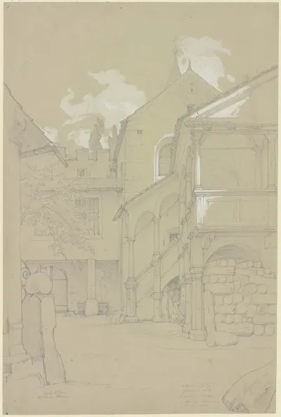 Ansicht Des Hofes Von Schloss Rubein 2