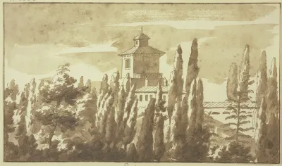 Ansicht Des Palastes Zu Palestrina