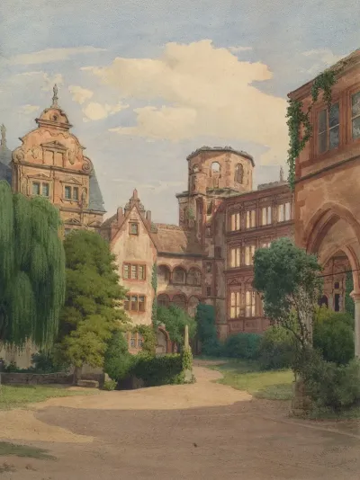 Ansicht Des Schlosses Heidelberg
