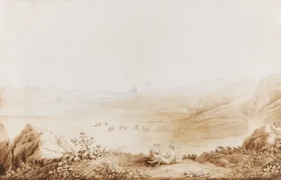Ansicht Des Tibertals Bei Tor Di Quinto Iii