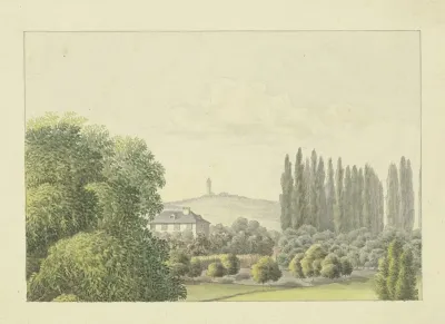 Ansicht Des Vaterlichen Hauses Von Ferdinand Fellner In Frankfurt Am Main